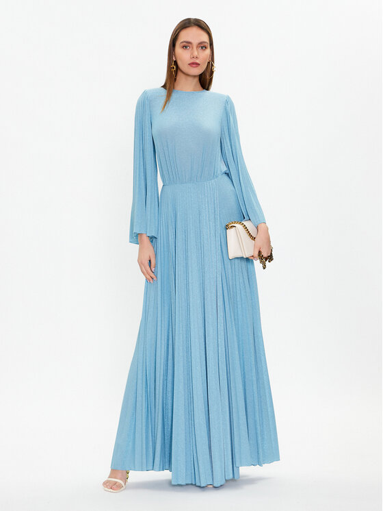 Elisabetta Franchi Abendkleid AB-442-32E2-016-V620 Himmelblau 