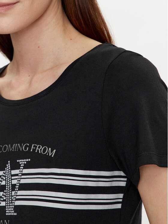 Morgan Morgan T-shirt 241-DONNA Crna Regular Fit