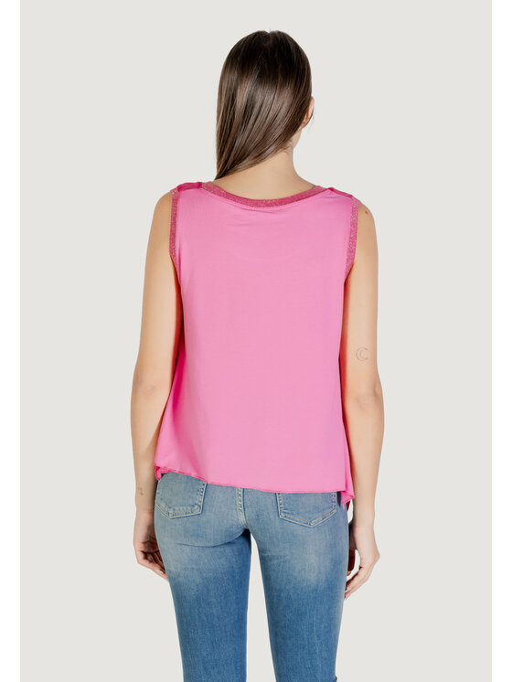 Hanny Deep Hanny Deep Canottiera BANDA GLITTERATA Rosa To Fit