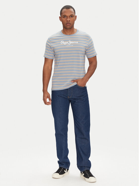 Pepe Jeans Pepe Jeans Tričko PM509407 Modrá Regular Fit