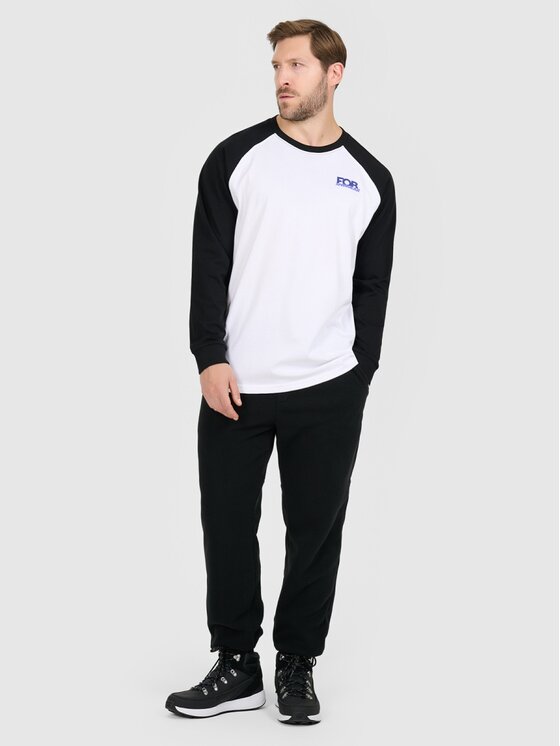 4F 4F Longsleeve 4FRAW25TLONM633-10S Bianco Oversize