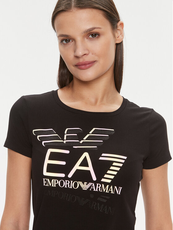 EA7 Emporio Armani EA7 Emporio Armani Marškinėliai 3DTT30 TJFKZ 1200 Juoda Slim Fit