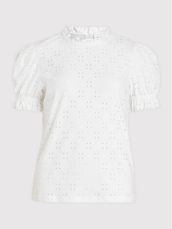 Vila Vila Halenka Kawa 14070251 Bílá Regular Fit