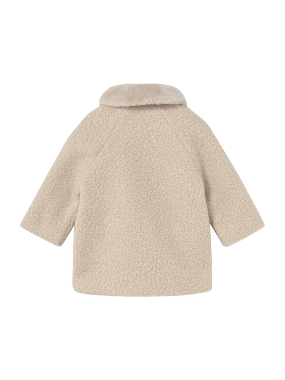 Mayoral Mayoral Cappotto in shearling 2432 Beige Relaxed Fit