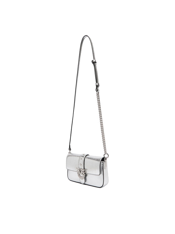 PINKO PINKO Handtasche Love One Slouchy Baby AI 25-26 PCPL 105353 A2WD Silberfarben