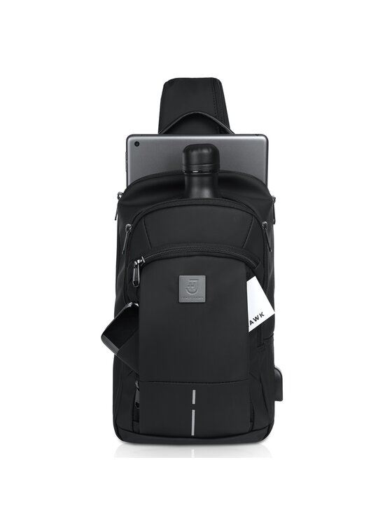 James Hawk James Hawk Torba podróżna Torba na ramię typu crossbody Czarny