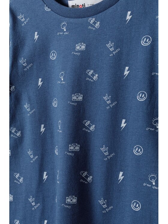 minoti minoti T-Shirt 13tee 33 Granatowy Regular Fit