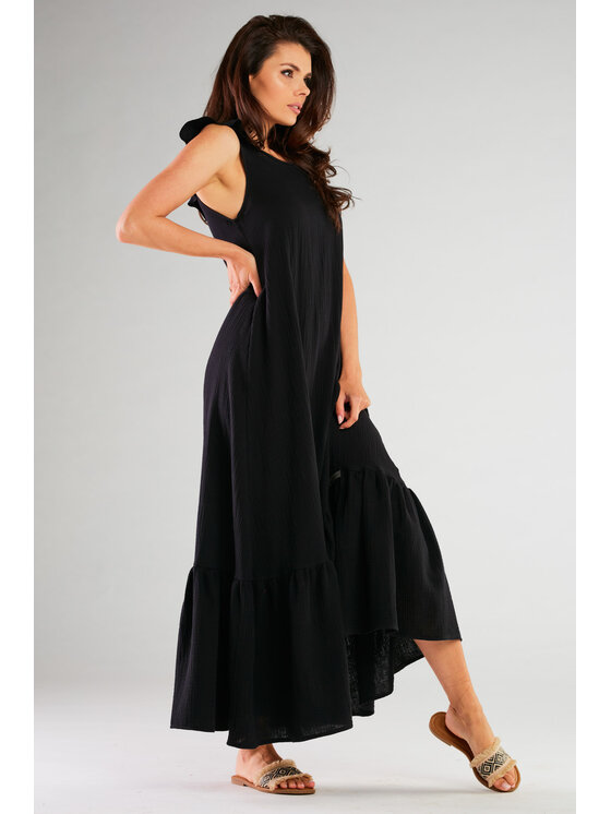 Infinite You Infinite You Sukienka M262 Czarny Basic Fit