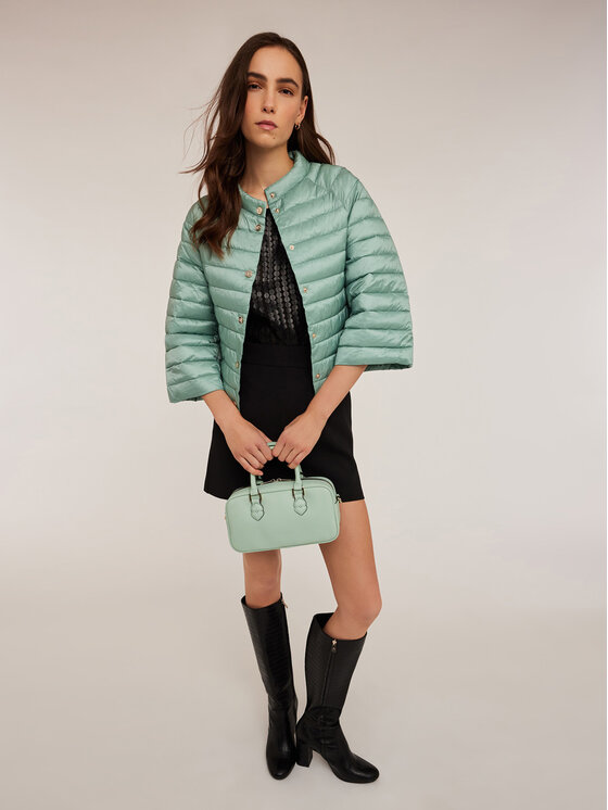 Motivi Motivi Giubbotto piumino F099W100080N015 Turchese Flared Fit