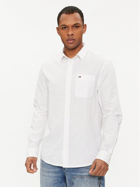 Tommy Jeans Tommy Jeans Πουκάμισο DM0DM18962 Λευκό Regular Fit