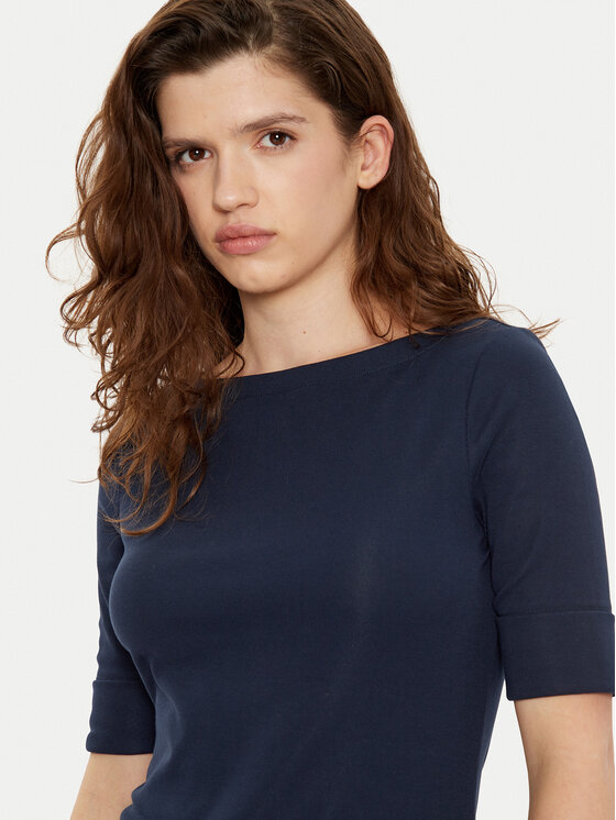 LAUREN RALPH LAUREN Lauren Ralph Lauren Bluse 200654963 Dunkelblau Regular Fit