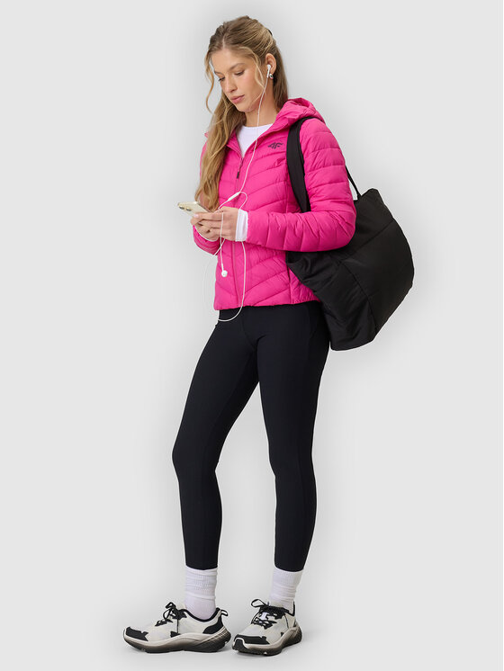 4F 4F Kurtka puchowa EVERYDAY ACTIVE Różowy Slim Fit
