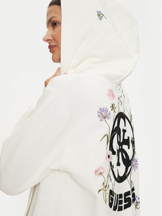Guess Guess Felpa V4YQ10 KC6W1 Bianco Regular Fit