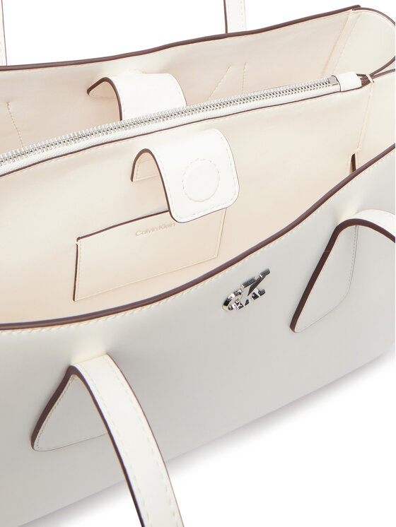 Calvin Klein Calvin Klein Geantă Ck Medium Work Tote LV04F3442G Alb
