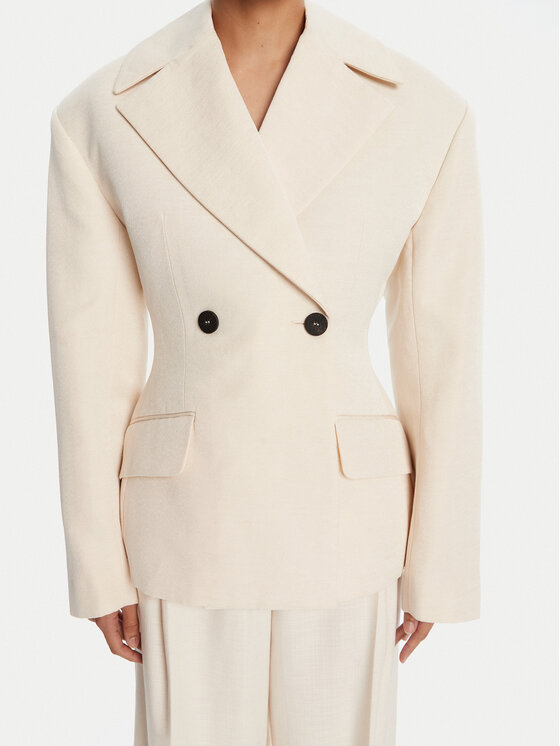 JACQUEMUS JACQUEMUS Сако La Veste Norma 25E251JA0871709130 Бежов Regular Fit