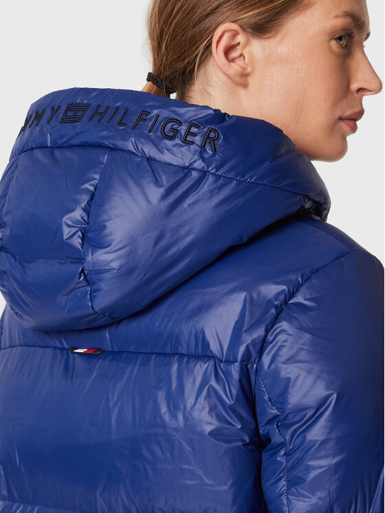 Tommy Hilfiger Tommy Hilfiger Zimní bunda Logo WW0WW36225 Tmavomodrá Regular Fit