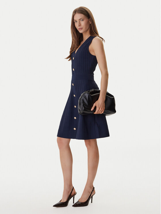 Guess Guess Džemper haljina W6GK53 Z0658 Tamnoplava Regular Fit