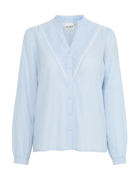ICHI ICHI Πουκάμισο Camicia ihromancy Μπλε Regular Fit