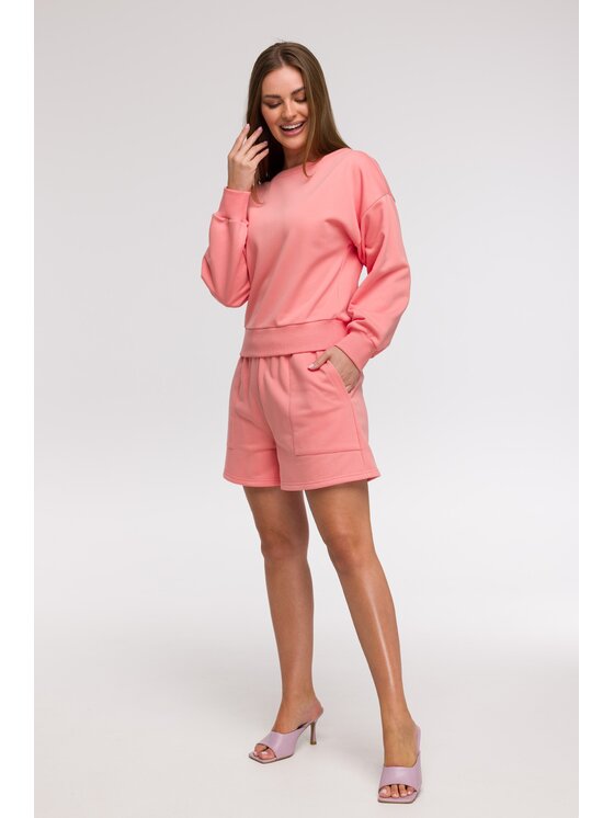 BeWear BeWear Bluza B293 Różowy Comfortable Fit