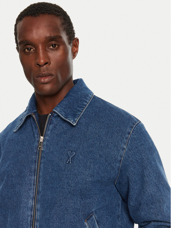 AMI Paris AMI Paris Geacă de blugi HJK020DE0031 Albastru Regular Fit