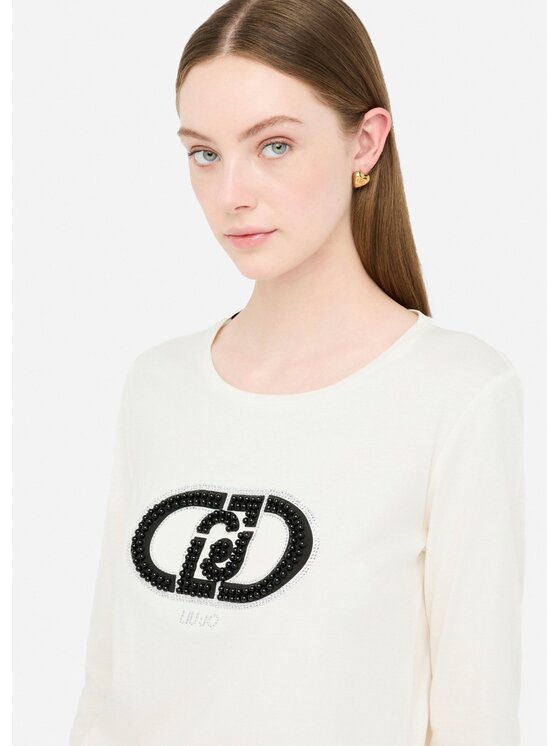 Liu Jo Liu Jo T-shirt TF5299JS923M9935 Bianco Regular Fit