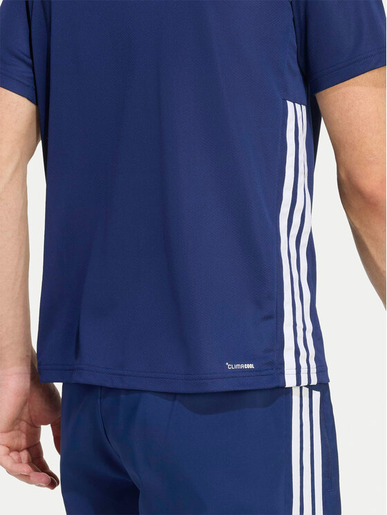 adidas adidas Maglietta tecnica Workout Essentials Base 3-Stripes KD0701 Blu scuro Regular Fit