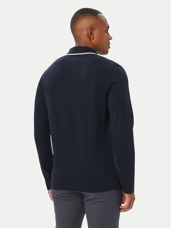 BOSS BOSS Polo PasserfordLong 50566186 Granatowy Regular Fit