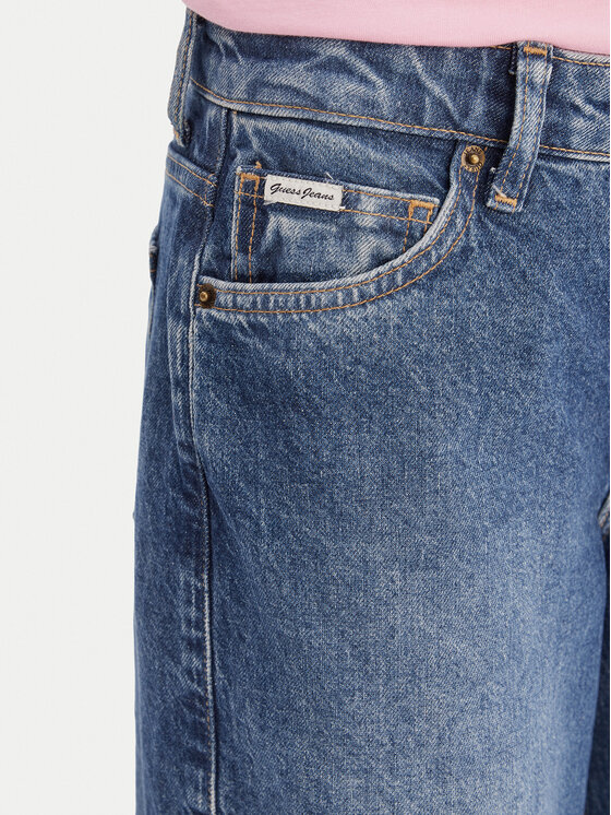 Guess Jeans Guess Jeans Džinsi W5YA0Y D6333 Zils Wide Leg