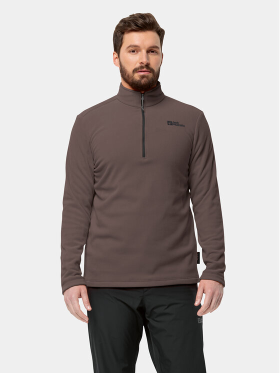 Jack Wolfskin Fleecová mikina Taunus Hz 1709522 Červená Regular Fit