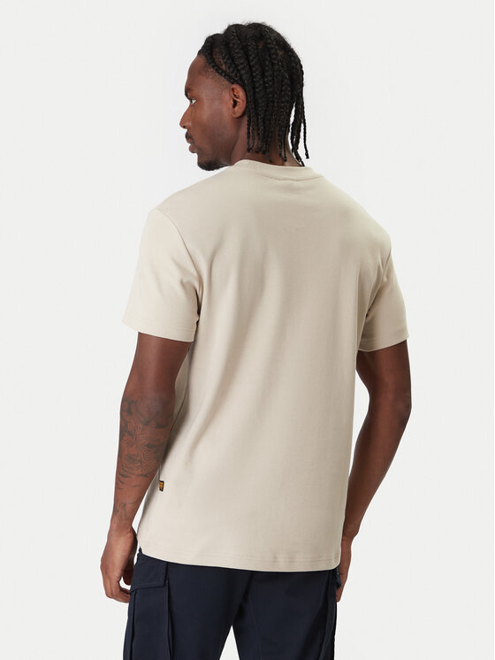 G-Star Raw G-Star Raw Tričko Old Skool D25967-C812 Béžová Regular Fit
