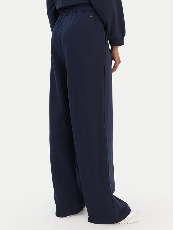 Tommy Hilfiger Tommy Hilfiger Melegítő alsó Script WW0WW48784 Sötétkék Relaxed Fit