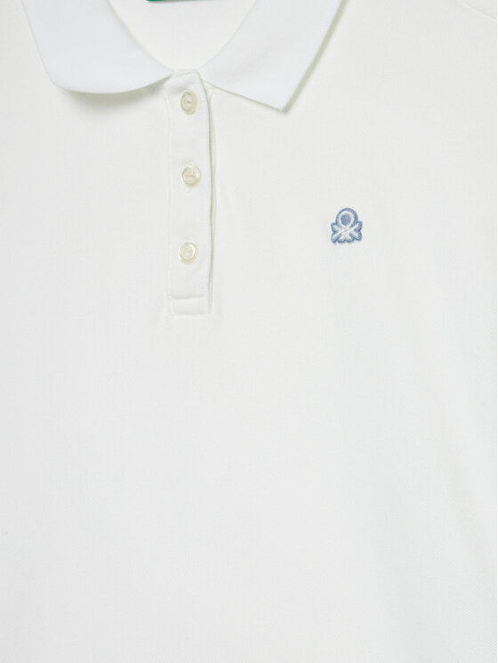 United Colors Of Benetton United Colors Of Benetton Polo majica 3WG9C300O Bela Regular Fit
