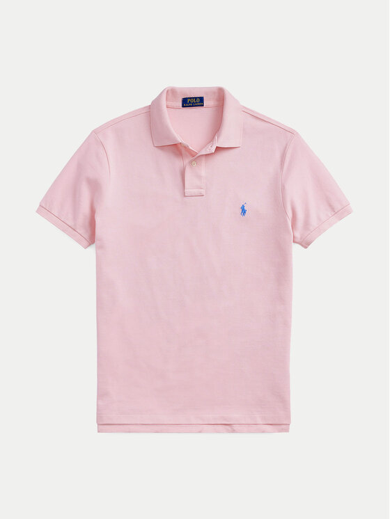 Polo Ralph Lauren Polo Ralph Lauren Тениска с яка и копчета Core Replen 710782592 Розов Custom Slim Fit