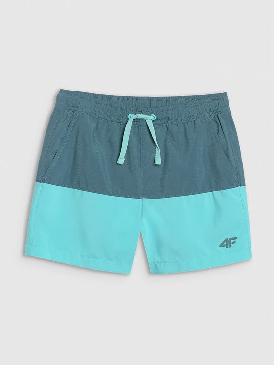 4F 4F Szorty kąpielowe 4FJWSS25UBDSM116-46S Zielony Regular Fit