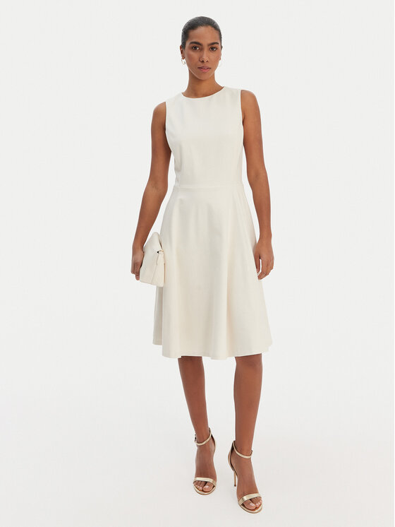 LAUREN RALPH LAUREN LAUREN RALPH LAUREN Sukienka koktajlowa 200980935002 Écru Slim Fit