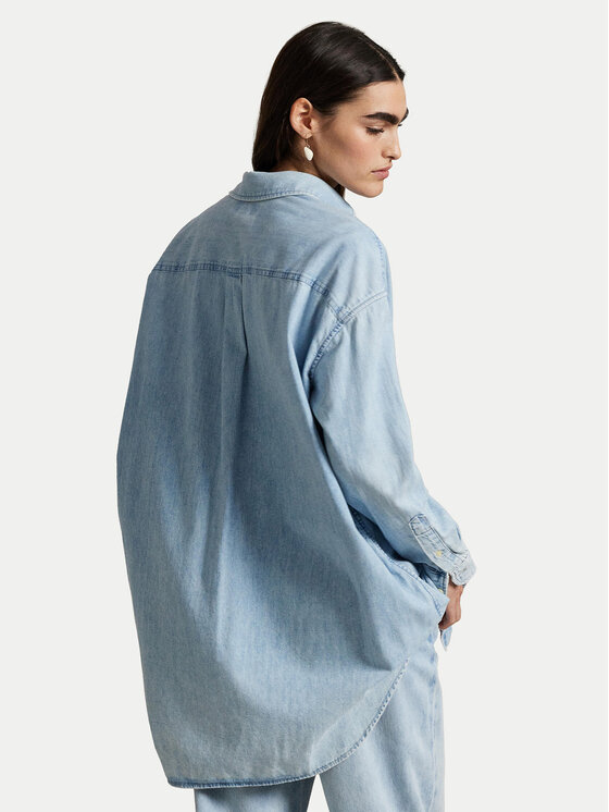 Polo Ralph Lauren Polo Ralph Lauren traper košulja 211964726001 Plava Oversize