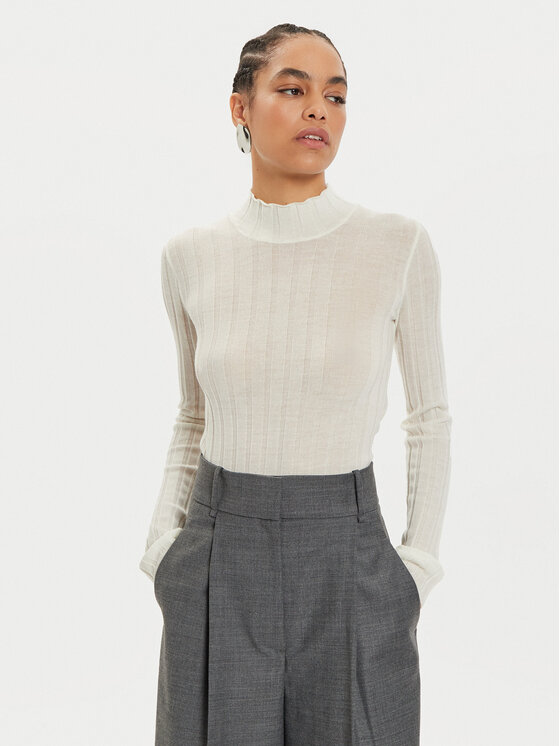IVY OAK IVY OAK Pullover Kacy Rose IO113151 Écru Slim Fit