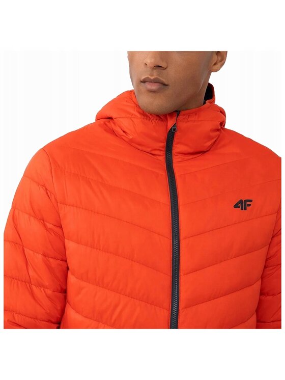 4F 4F Kurtka przejściowa TDJAM085 Pomarańczowy Comfortable Fit