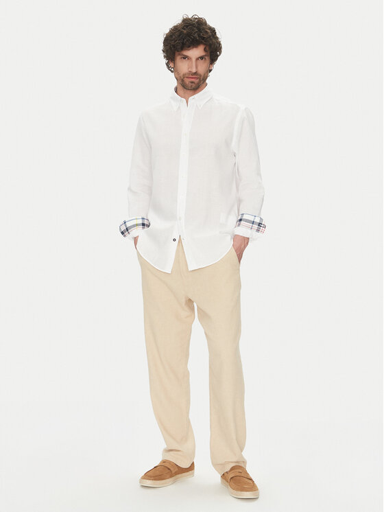 Hechter Paris Hechter Paris Koszula 60356 151600 Biały Regular Fit
