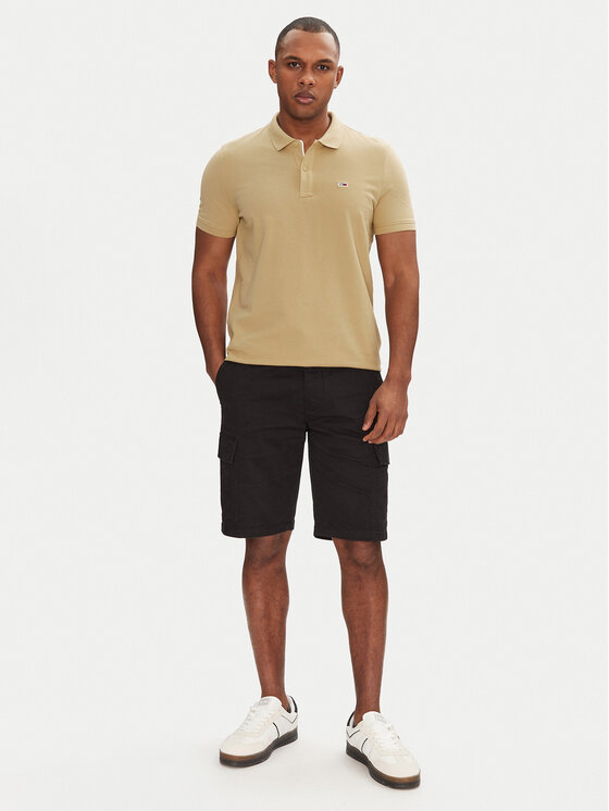 Tommy Jeans Tommy Jeans Polokošeľa DM0DM20676 Béžová Slim Fit