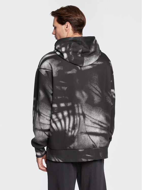 Fila Fila Μπλούζα Turnhout FAM0152 Μαύρο Oversize