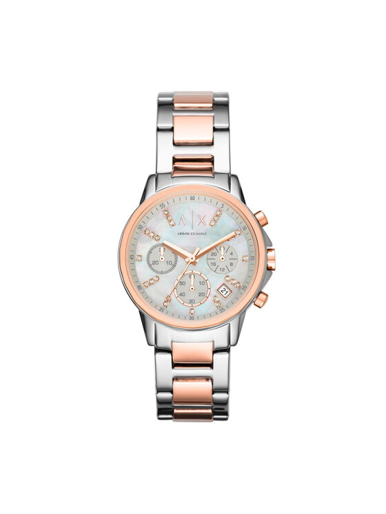 Armani Exchange Armani Exchange Zegarek Lady Banks Chronograph AX4331 Srebrny