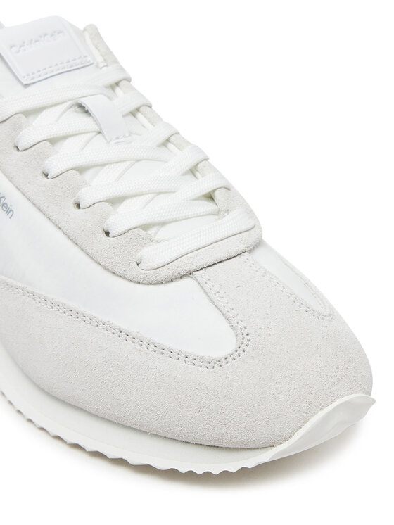 Calvin Klein Calvin Klein Sneakersy Runner Lace Up - Nylon Mix HW0HW02395 Biały