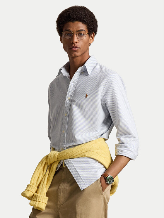 Polo Ralph Lauren Polo Ralph Lauren Koszula 710792041004 Błękitny Custom Fit