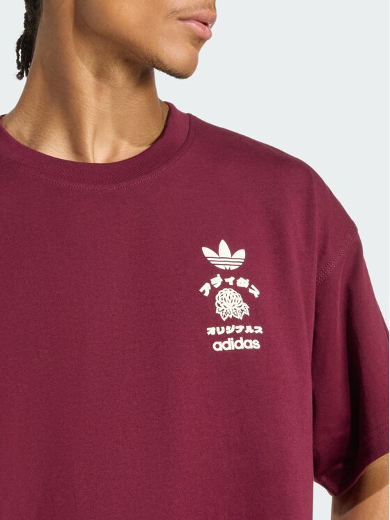 adidas adidas T-Shirt 156523 Czerwony Oversize