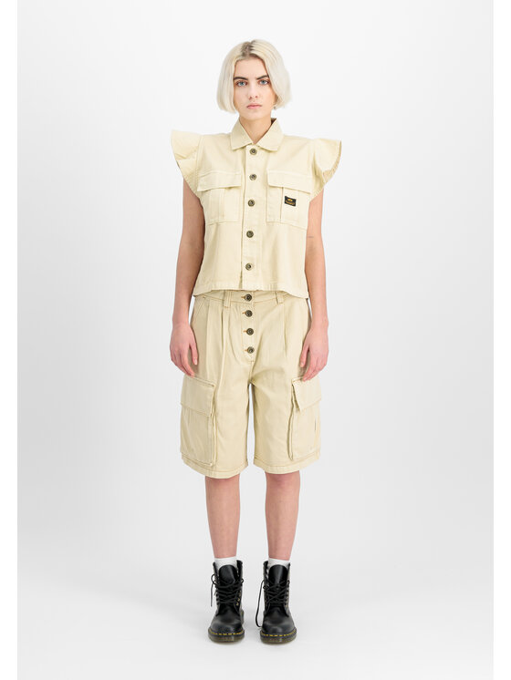 Alpha Industries Alpha Industries Szorty Sailor Cargo Short Women Beżowy Relaxed Fit