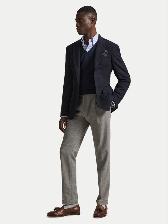 Polo Ralph Lauren Polo Ralph Lauren Kampsun Ls Sf Vn Pp 710670789004 Tumesinine Slim Fit