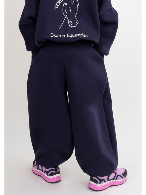 DKaren Sport DKaren Sport Spodnie dresowe DK-K-B27 Kids Granatowy Balloon Fit