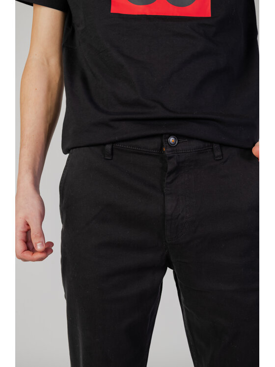 BOSS Boss Pantaloni chino q-roa-28459 Nero Regular Fit