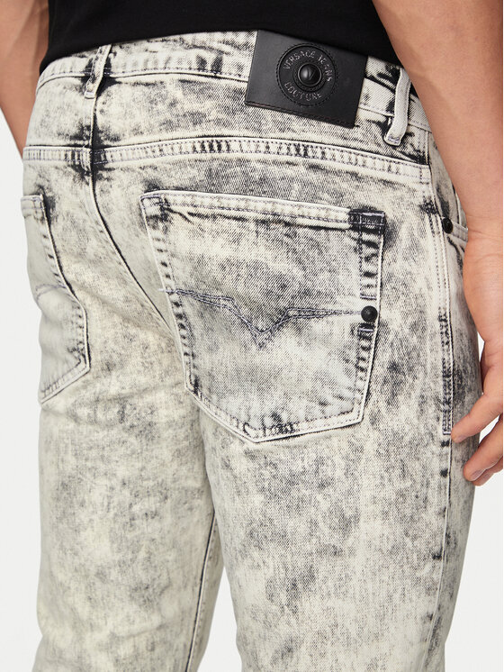 Versace Jeans Couture Versace Jeans Couture Blugi 76GAB5K0 Alb Skinny Fit